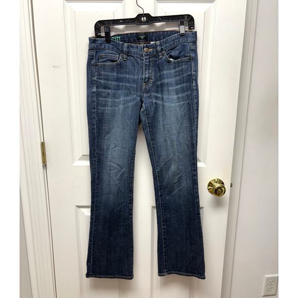 J.Crew Jeans, Bootcut Dark Wash, Straight Leg, Women's Size 28S - Picture 1 of 5
